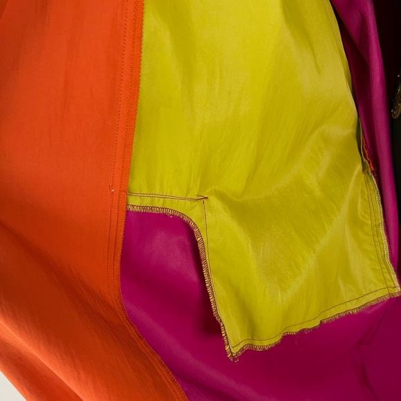 Custom made By Zetta Raincoat in multi color one size. Coat of many colors! - Picture 9 of 12